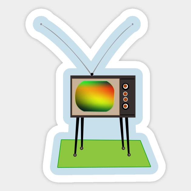 retro television Sticker by momomoma